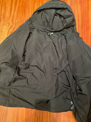 Abrigo acolchado H&M negro