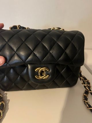 Bolso Negro Piel Chanel Inspiración