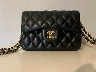 Bolso Negro Piel Chanel Inspiración