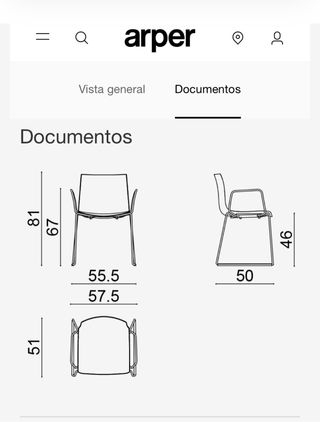 Pack 3 Sillas Arper Catifa 46 Originales