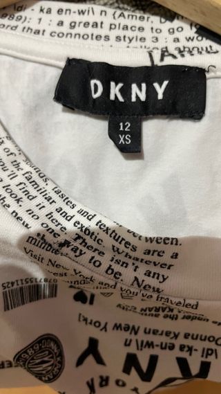 Camiseta DKNY Niña Talla XS 12 años