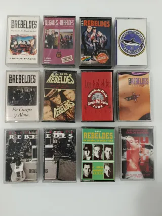 12 LOS REBELDES Cintas Cassettes ELIGE