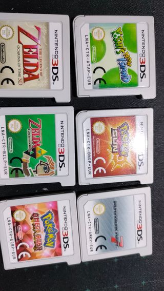 Nintendo 2DS Negra y Azul +juegos+funda