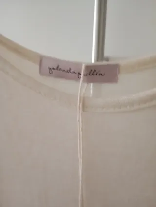 Vestido beige tirantes encaje