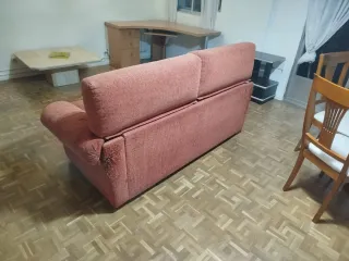 Sofá cama 120cm tela naranja