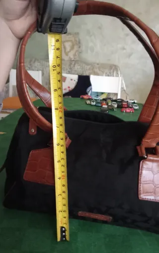 Borsa a mano Young Coveri nera e marrone