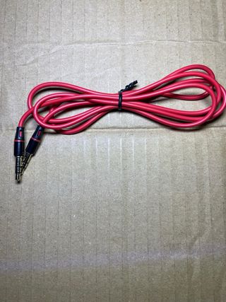 Cable Auxiliar Rojo 3.5mm nuevo