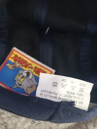 Gorra infantil de lana TAZ con orejeras borrego