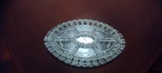 Plato de cristal para aperitivos