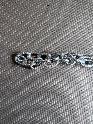 Bracciale intrecciato oro e argento