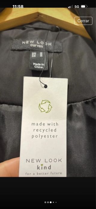 Chaleco acolchado mujer T50/52 negro