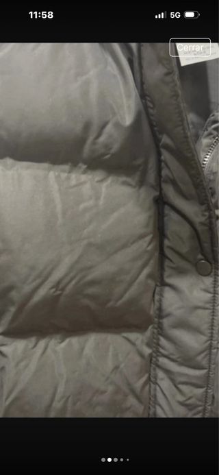 Chaleco acolchado mujer T50/52 negro