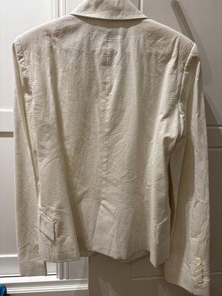 Americana Zara Verano Blanca Talla S