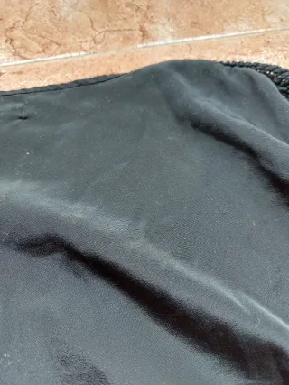 Camiseta punto algodón negra - Blanco suite