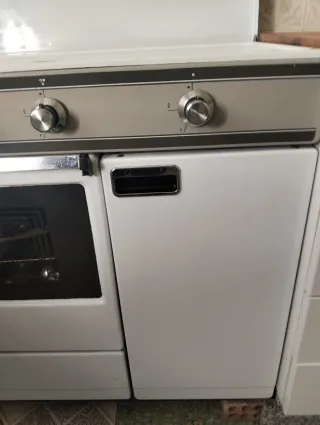 Cocina de gas vitange esmaltada blanca Anafe de ga