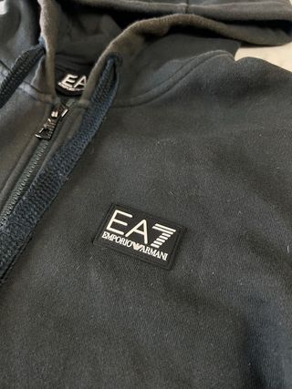 EA7 Armani Zip Hoodie Dark Grey Premium Quality