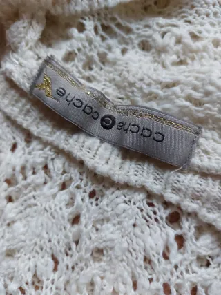 Suéter calado Cache Cache 100% algodón