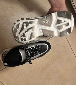 Scarpe donna nere e argento