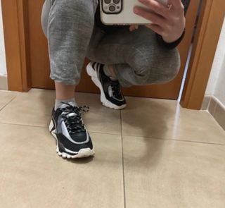 Scarpe donna nere e argento