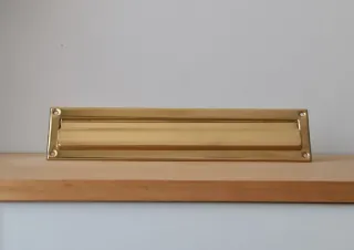 Boca de buzón latón dorado Nuevo