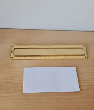 Boca de buzón latón dorado Nuevo