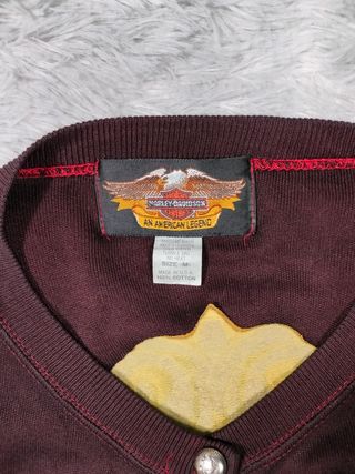 Chaqueta Cárdigan Corta Crop Harley Davidson vinta