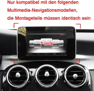 Soporte del teléfono del Coche Compatible con 2015-2018 Mercedes c klasse w205 GLC