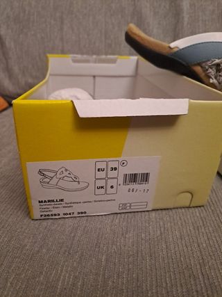 Sandalias Scholl Beige y Azul