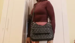 Borsa donna Roberto Cavalli nera trapuntata