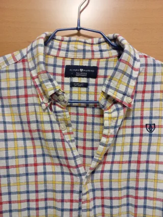 Camisa cuadros lino Álvaro Moreno Talla 41