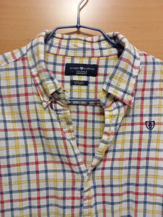 Camisa cuadros lino Álvaro Moreno Talla 41