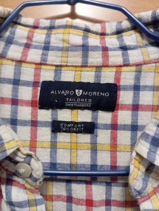 Camisa cuadros lino Álvaro Moreno Talla 41