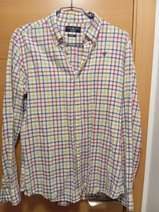 Camisa cuadros lino Álvaro Moreno Talla 41