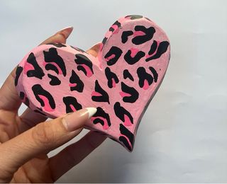 Cenicero / joyero corazón leopardo