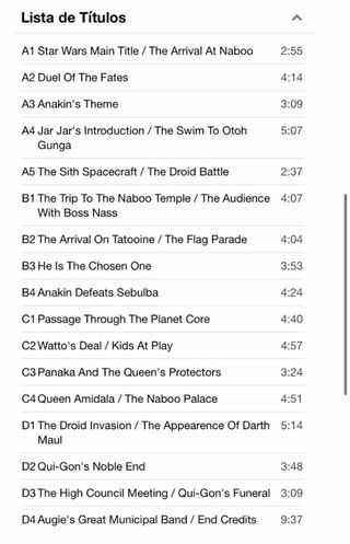 Vinilo Star Wars Episodio I: La Amenaza Fantasma