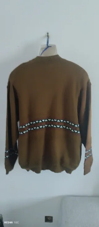 Cardigan Uomo Marrone Multicolore