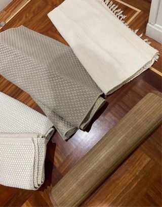 Lote 5 Alfombras Beige y Marrón