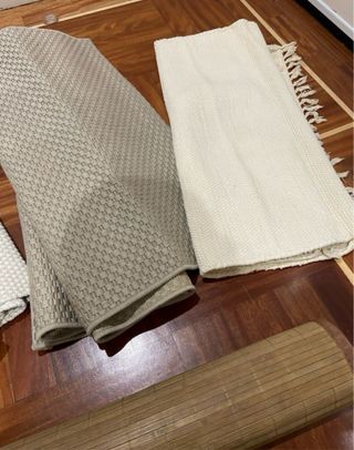 Lote 5 Alfombras Beige y Marrón