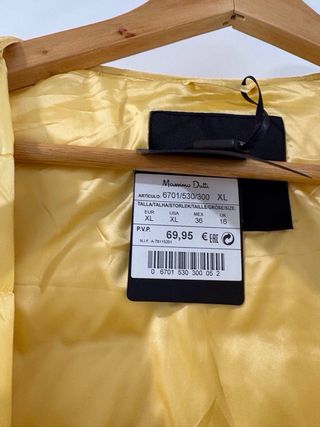 Plumas Massimo Dutti Amarillo