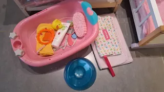 Conjunto Nenuco: Cuna, Bañera y Cambiador