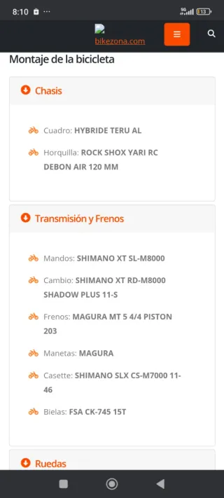 Bicicleta de Montaña Eléctrica Ghost