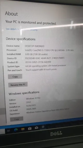 Dell Latitude 5580 i5 7300 8GB RAM 15.6