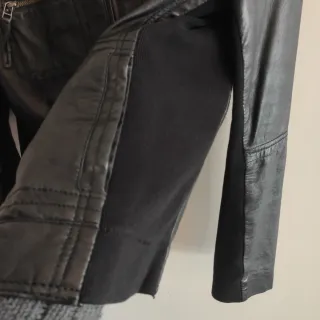 Cazadora de Piel Genuina Mango Genuine Leather