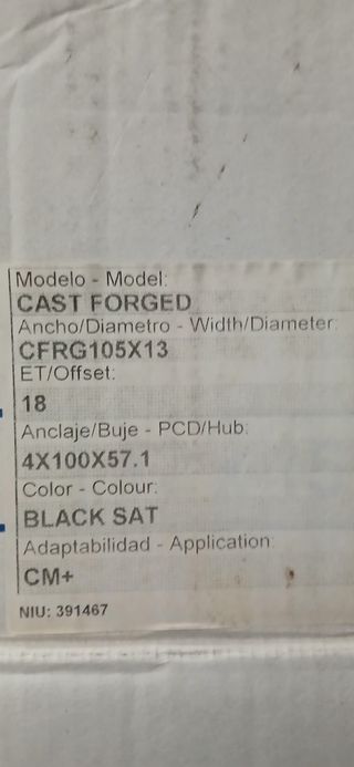 Llantas Braid CM+ demon car silver car 4x100