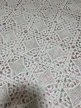 Manta ganchillo hecha a mano
