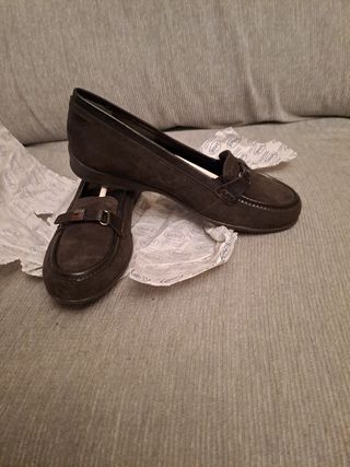 Mocasines de mujer marrones