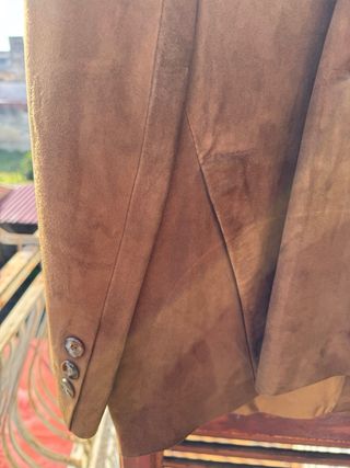 Giacca in camoscio marrone