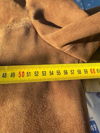 Giacca in camoscio marrone