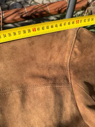 Giacca in camoscio marrone