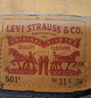 Pantalones Levi's 501 Azules W31 L34